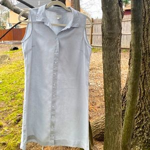 Linen Shirt Dress Garnet Hill size 6